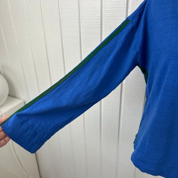 Loft Women Long Sleeve Tshirt Top Lounge Basic Minimalist Essential Blue Size XS - Picture 2 of 8